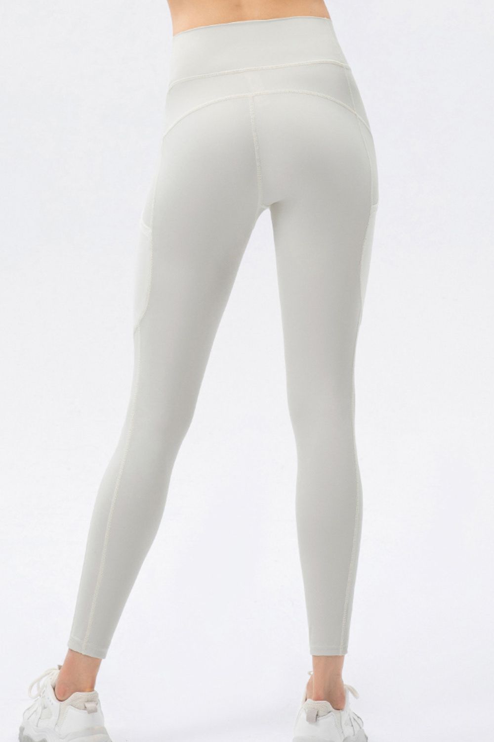 White Thunder Chick Fitness High Waist Slim Fit Long Sports Pants