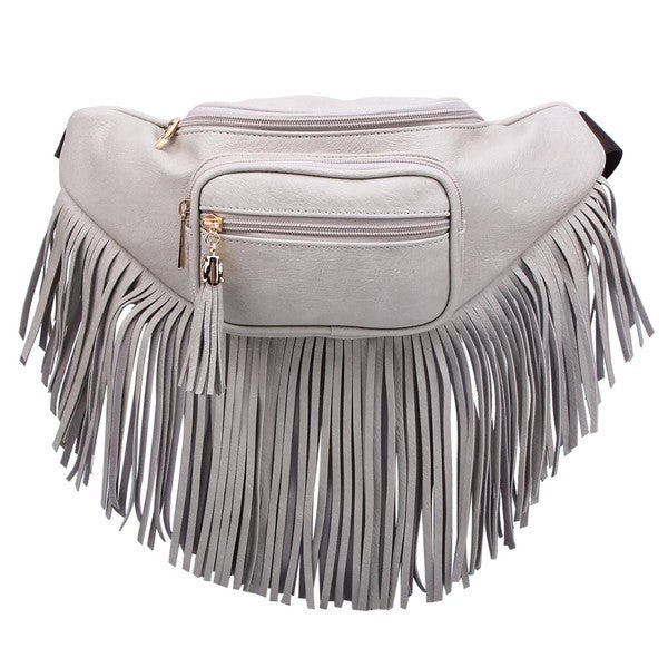 Thunder Chick Fitness Fashion Fringe Tassel Fanny Pack Waist Bag
