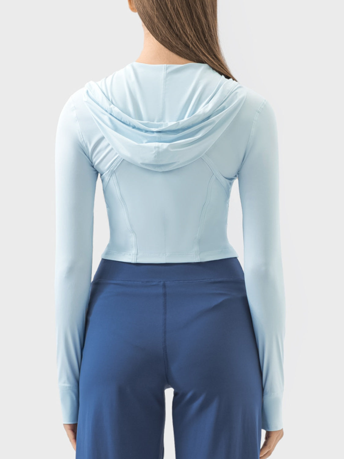Thunder Chick Fitness Zip Up Hooded Long Sleeve Active Outerwear