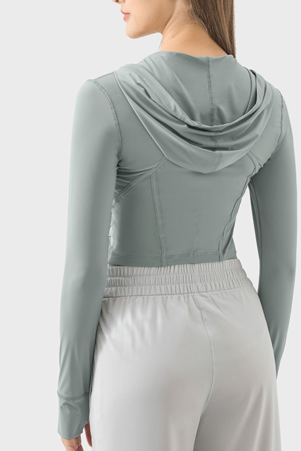 Thunder Chick Fitness Zip Up Hooded Long Sleeve Active Outerwear