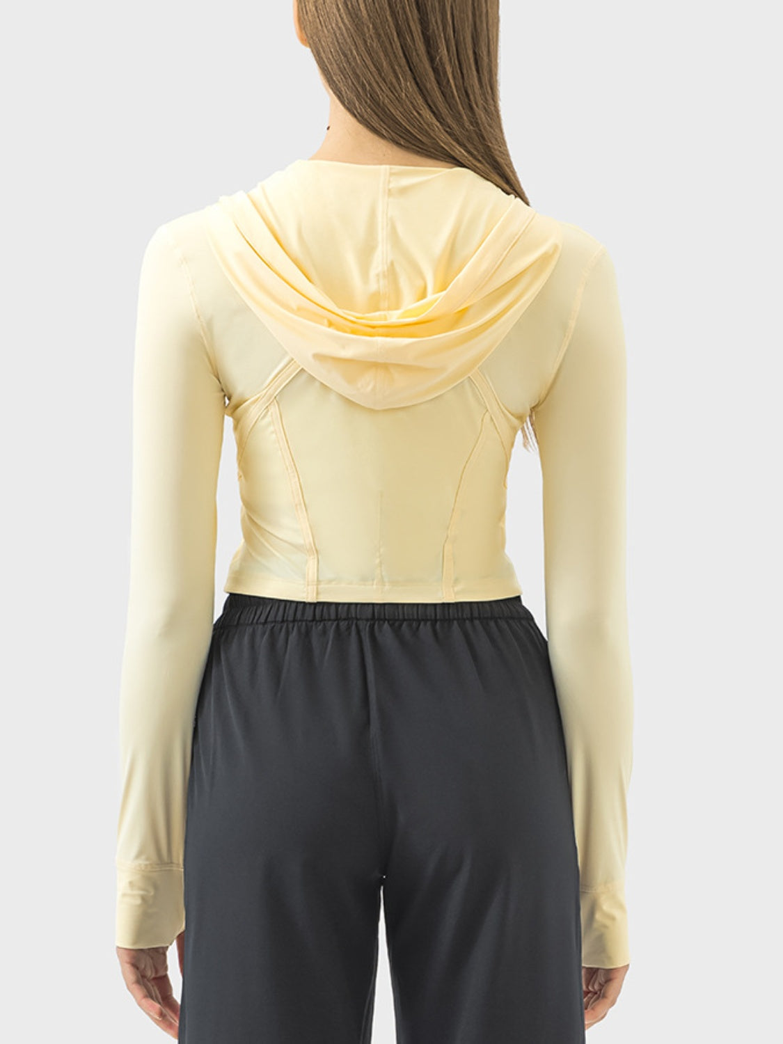 Thunder Chick Fitness Zip Up Hooded Long Sleeve Active Outerwear