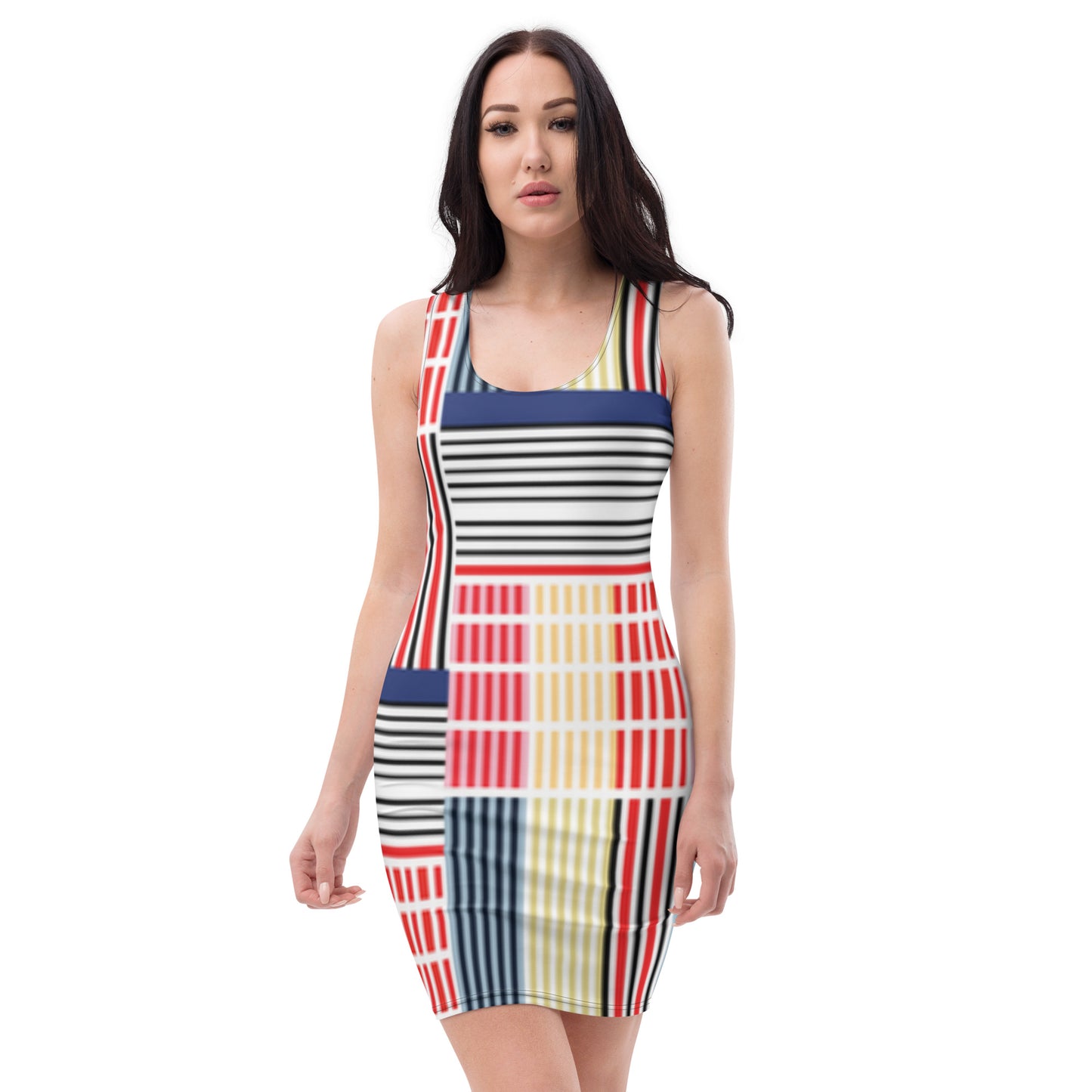 Thunder Chick Fitness Checked Bodycon dress