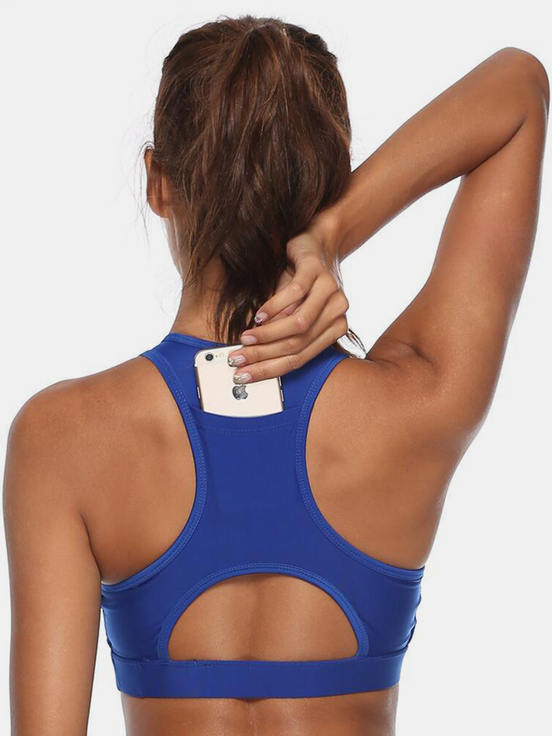 Thunder Chick Fitness Cutout Scoop Neck Active Tank
