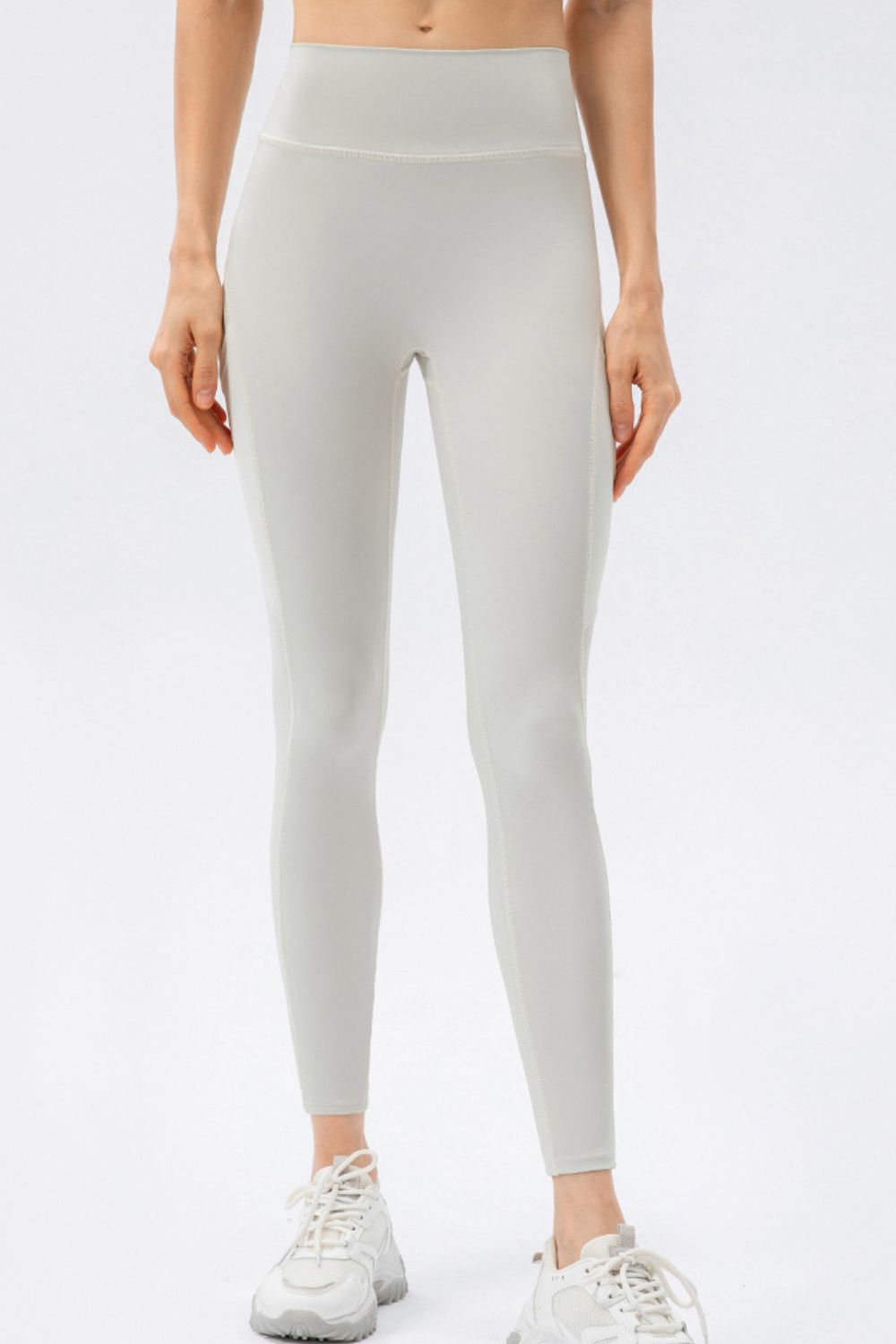 White Thunder Chick Fitness High Waist Slim Fit Long Sports Pants