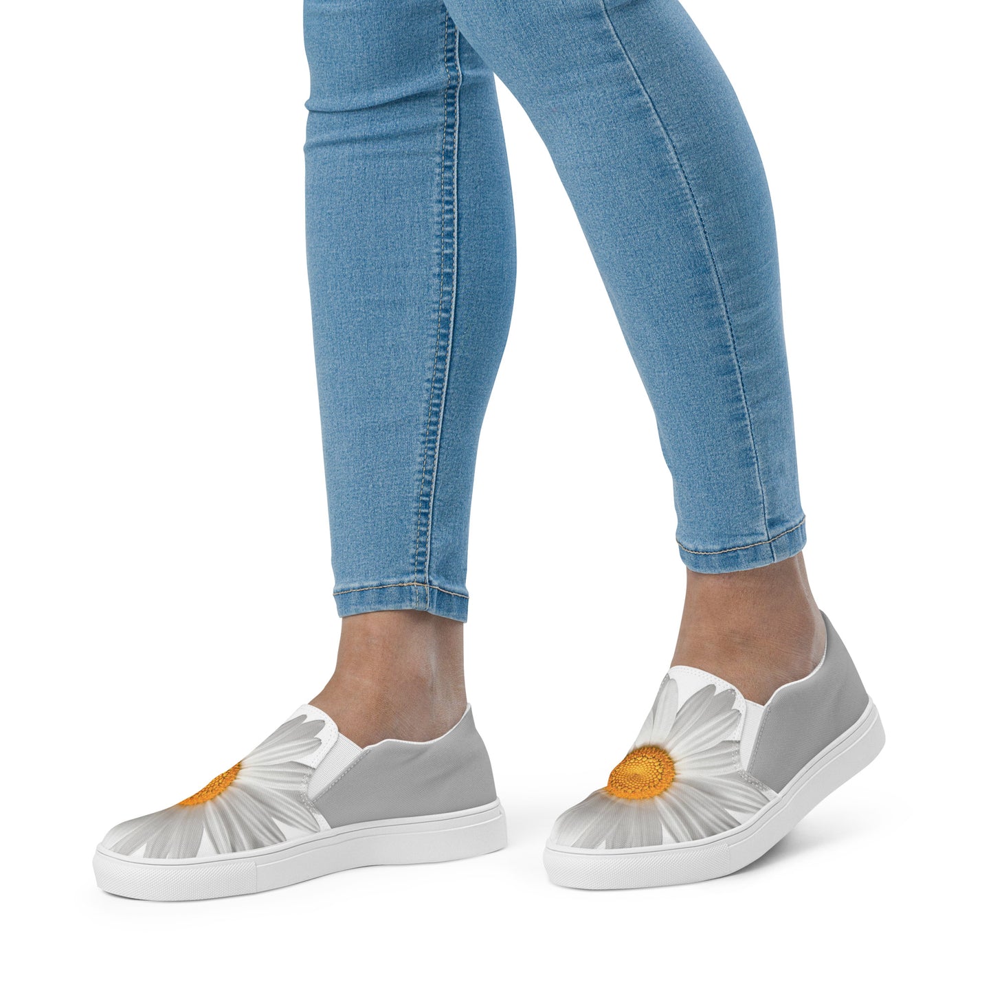 Thunder Chick Fitness Sunflower Slip-On Canvas Shoes