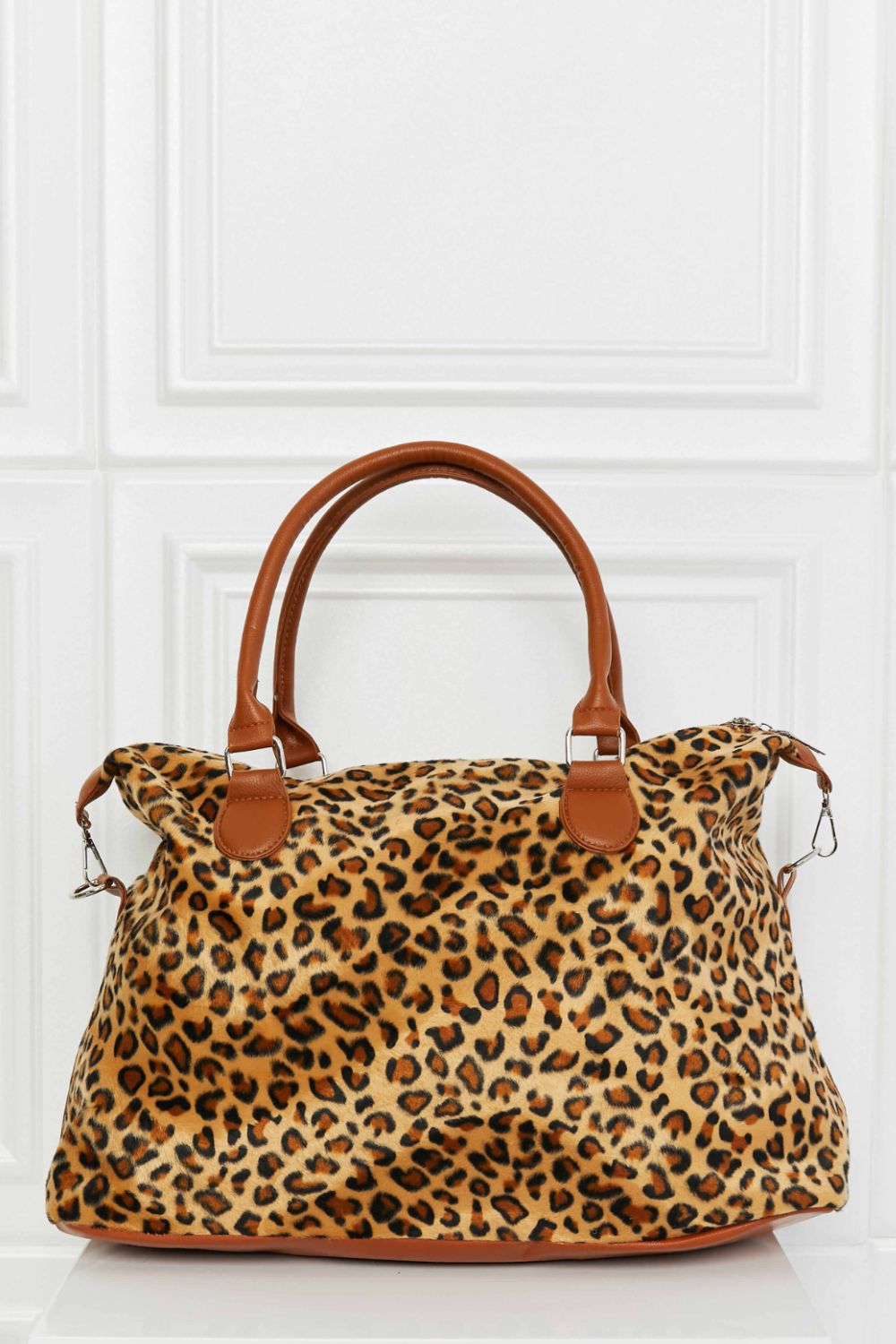 Thunder Chick Fitness Animal Print Brushed Weekender Bag