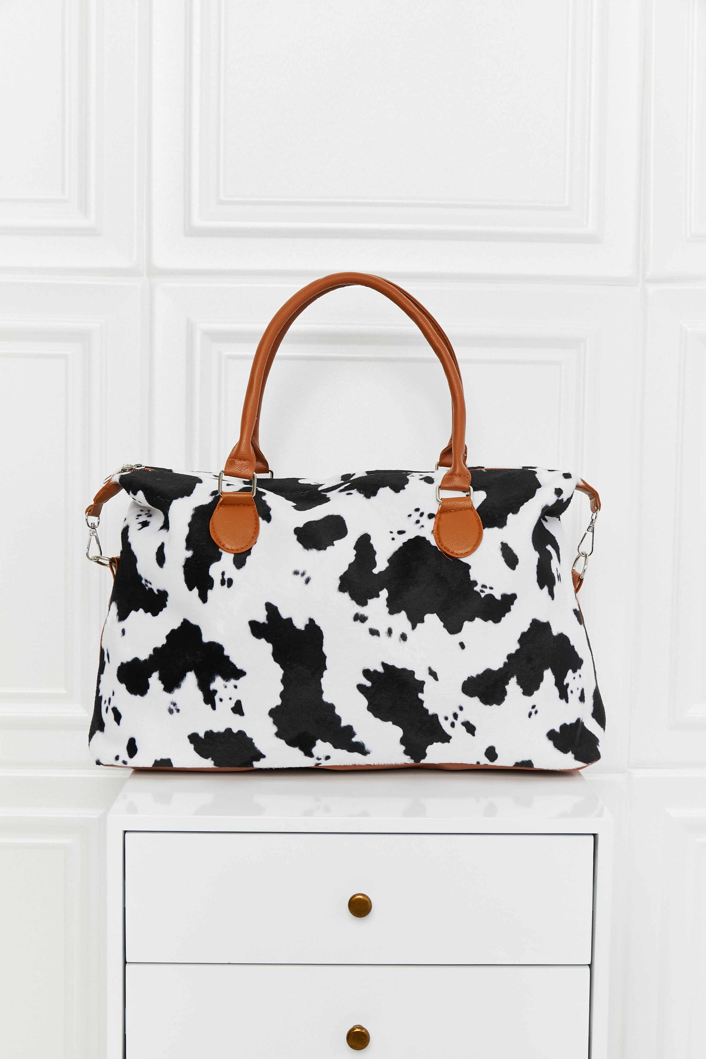 Thunder Chick Fitness Animal Print Brushed Weekender Bag