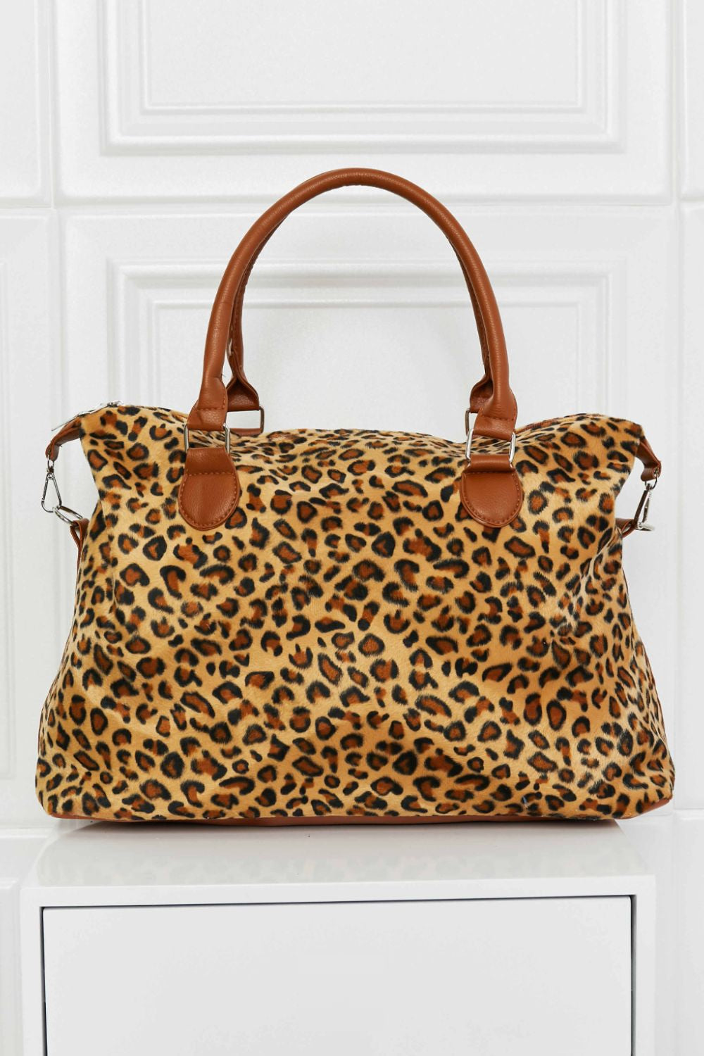 Thunder Chick Fitness Animal Print Brushed Weekender Bag