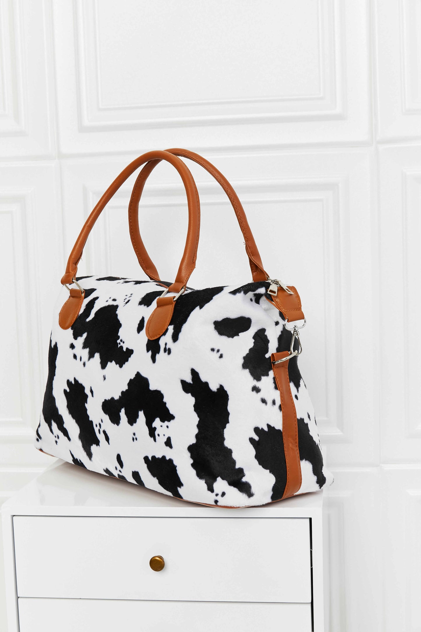 Thunder Chick Fitness Animal Print Brushed Weekender Bag