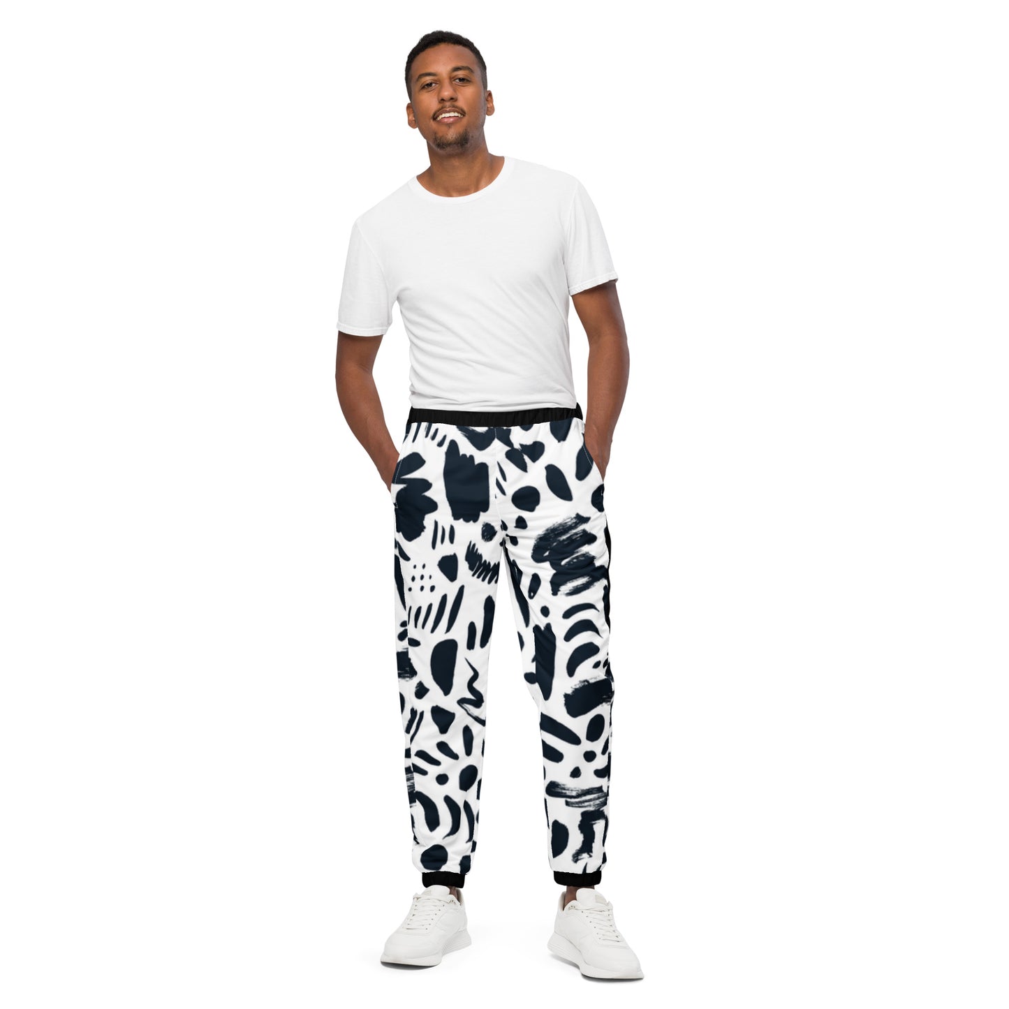 TCF White Spotted Track Pants