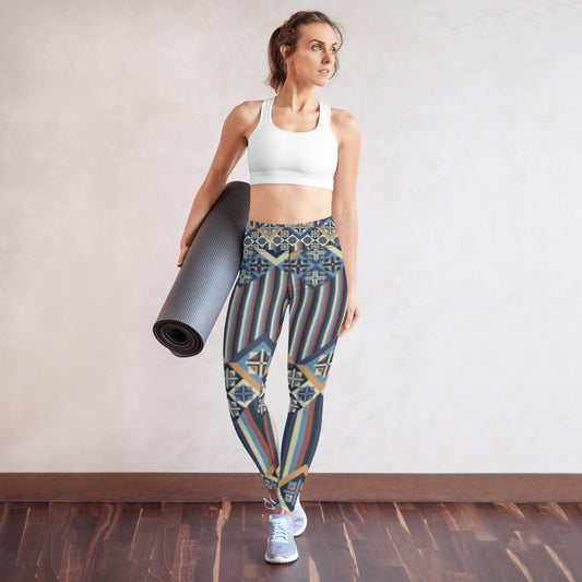 Thunder Chick Fitness Aztec Print Yoga Leggings